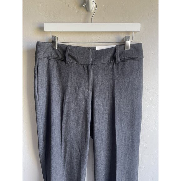 New! LOFT Outlet Size 4 Charcoal Gray CurvyFit Dress Trousers Straight Leg Stret - Picture 10 of 10